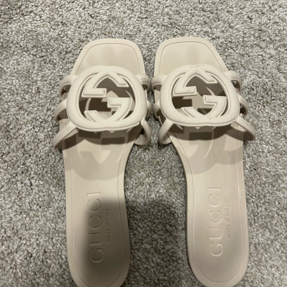 Gucci Slide Sandals with Iconic GG Logo